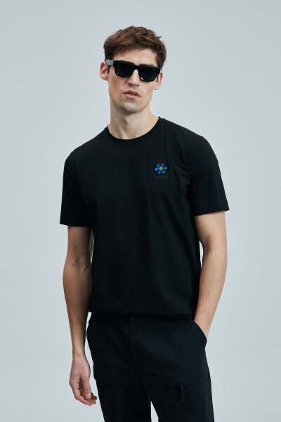 Peace Modern Grafik T- Shirt Siyah - 1