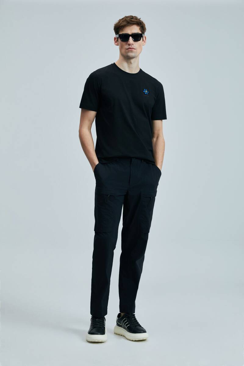 Peace Modern Grafik T- Shirt Siyah - 2