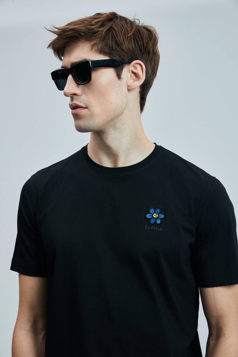 Peace Modern Grafik T- Shirt Siyah - 3