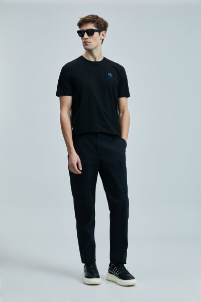 Peace Modern Grafik T- Shirt Siyah - 4