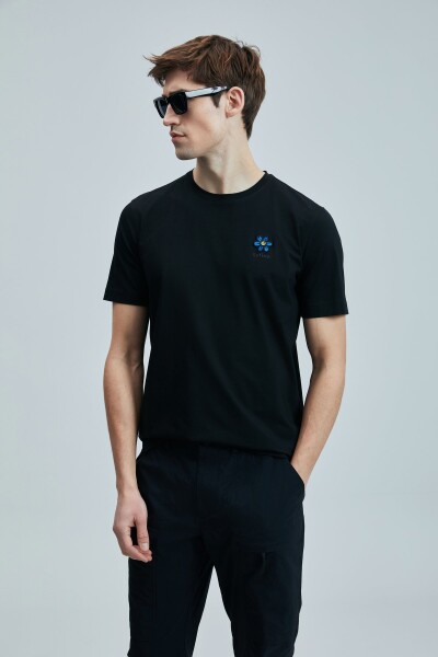 Peace Modern Grafik T- Shirt Siyah - 5