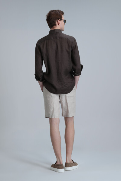 Peler Sports Men's Chino Shorts Slim Fit Beige - 6