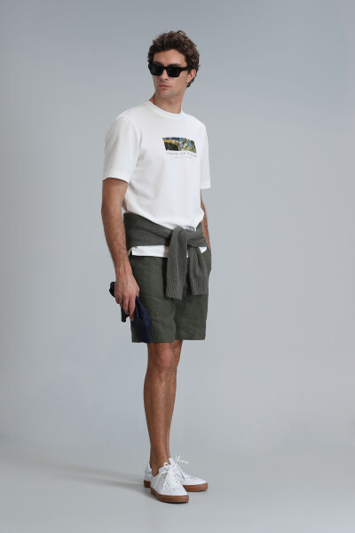 Peler Sports Men's Chino Shorts Slim Fit Green - 4