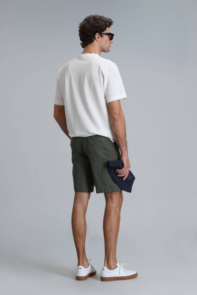 Peler Sports Men's Chino Shorts Slim Fit Green - 6