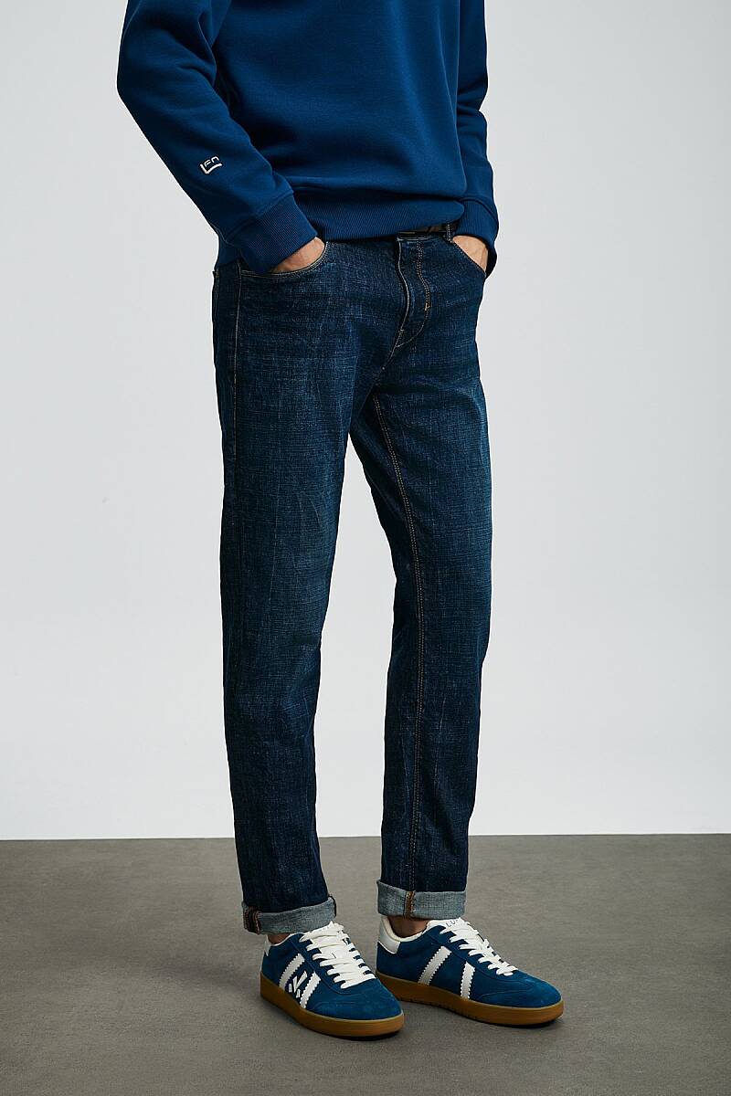 Peter Spor Jean Erkek Pantolon Slim Fit Mavi - 2