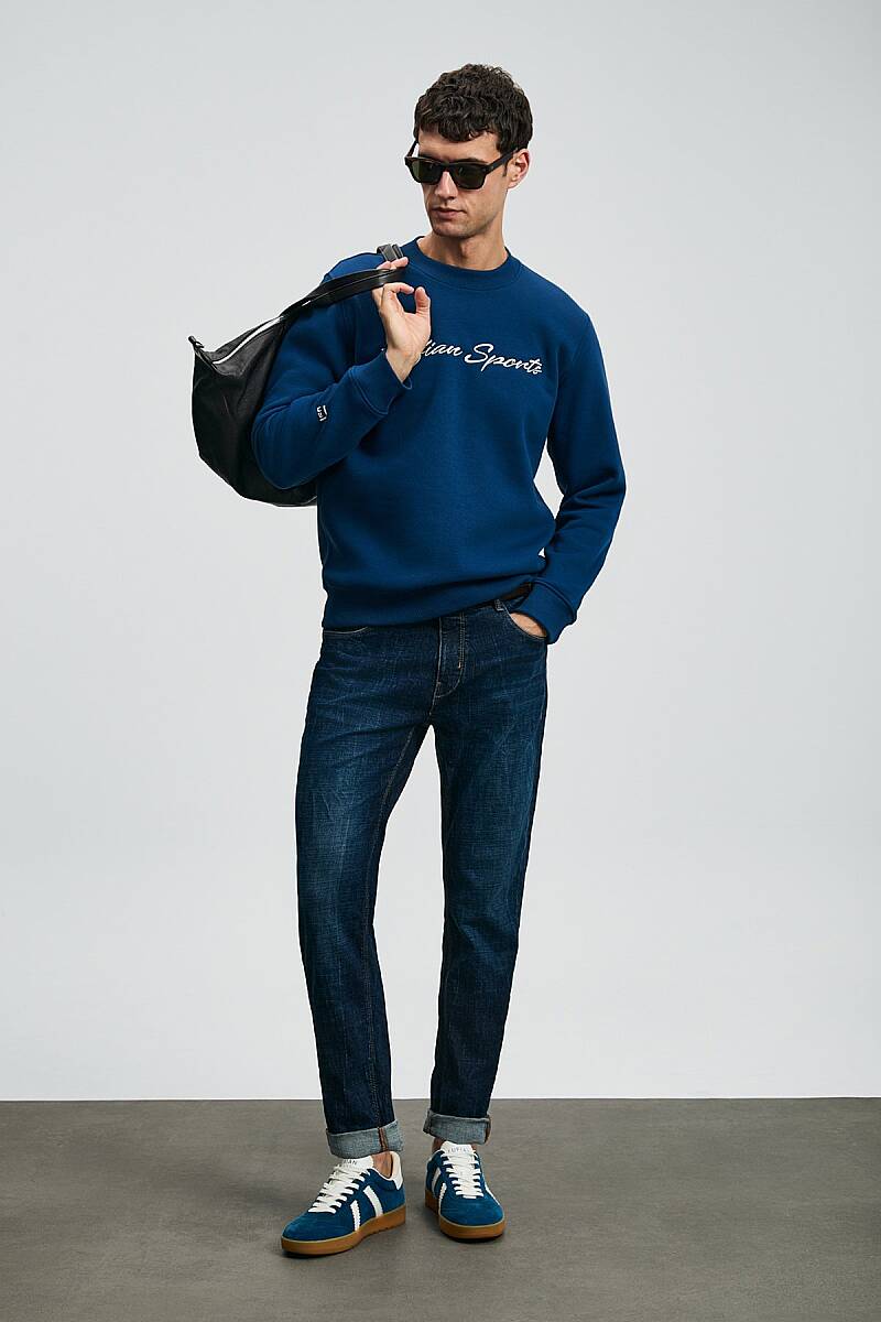 Peter Spor Jean Erkek Pantolon Slim Fit Mavi - 5