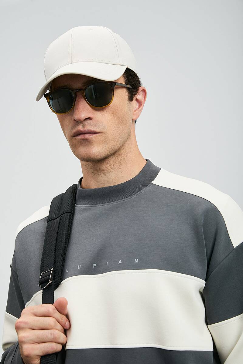 Pıeces Erkek Sweatshirt Koyu Gri - 5