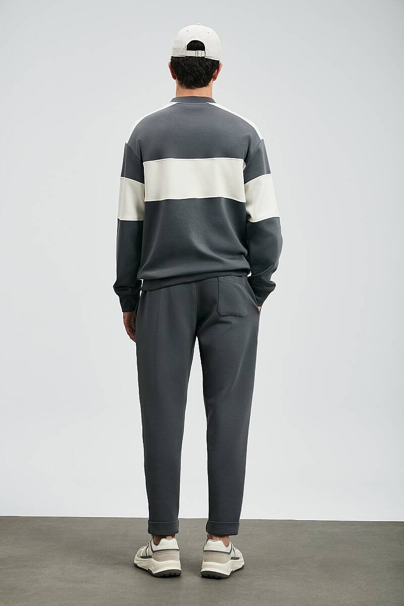 Pıeces Erkek Sweatshirt Koyu Gri - 6