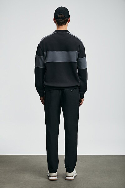 Pıeces Erkek Sweatshirt Siyah - 6