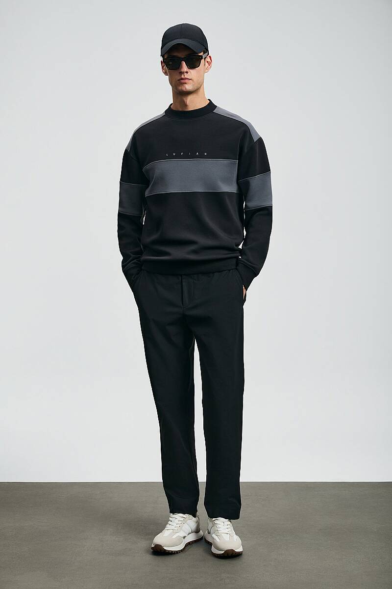 Pıeces Men’s Sweatshirt Black - 1