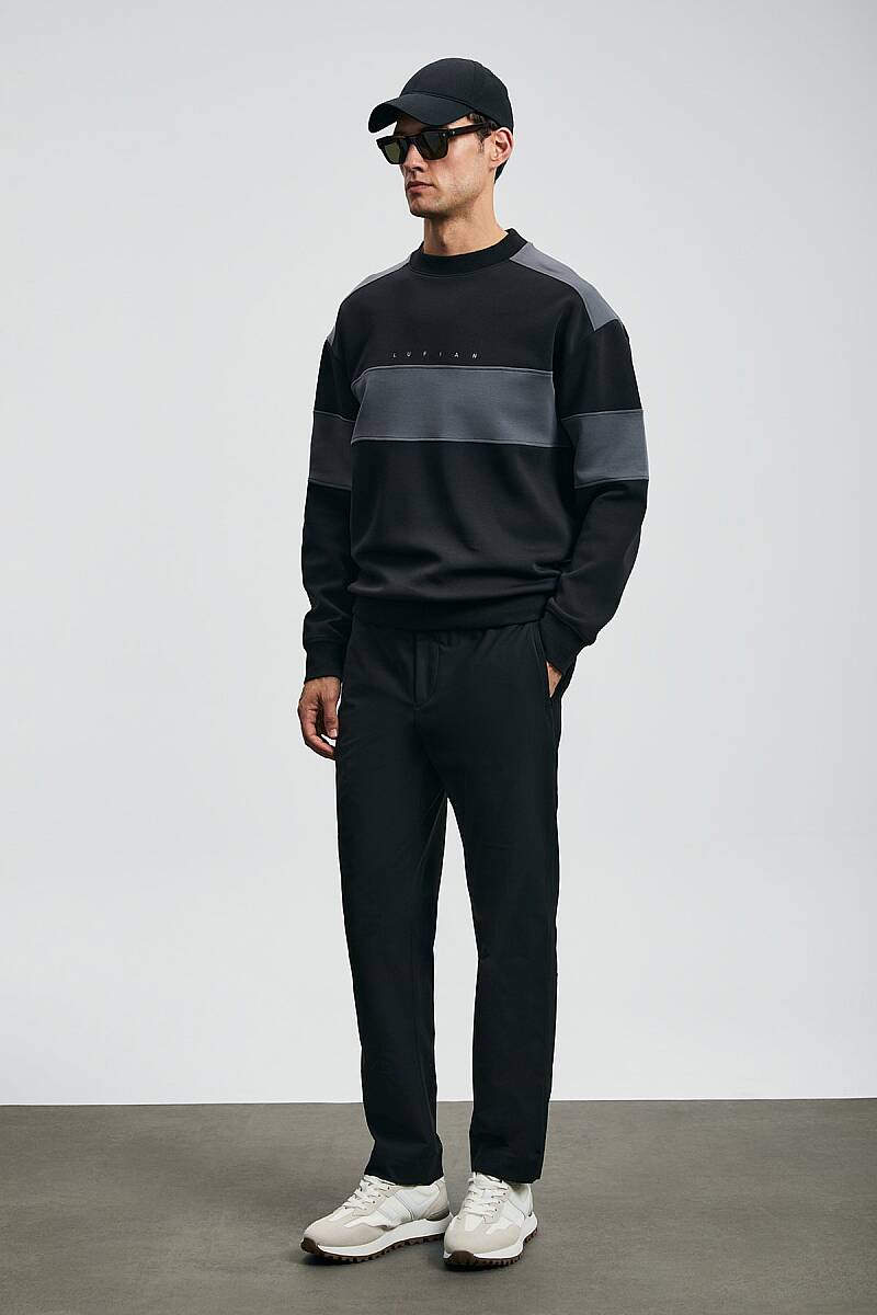 Pıeces Men’s Sweatshirt Black - 2