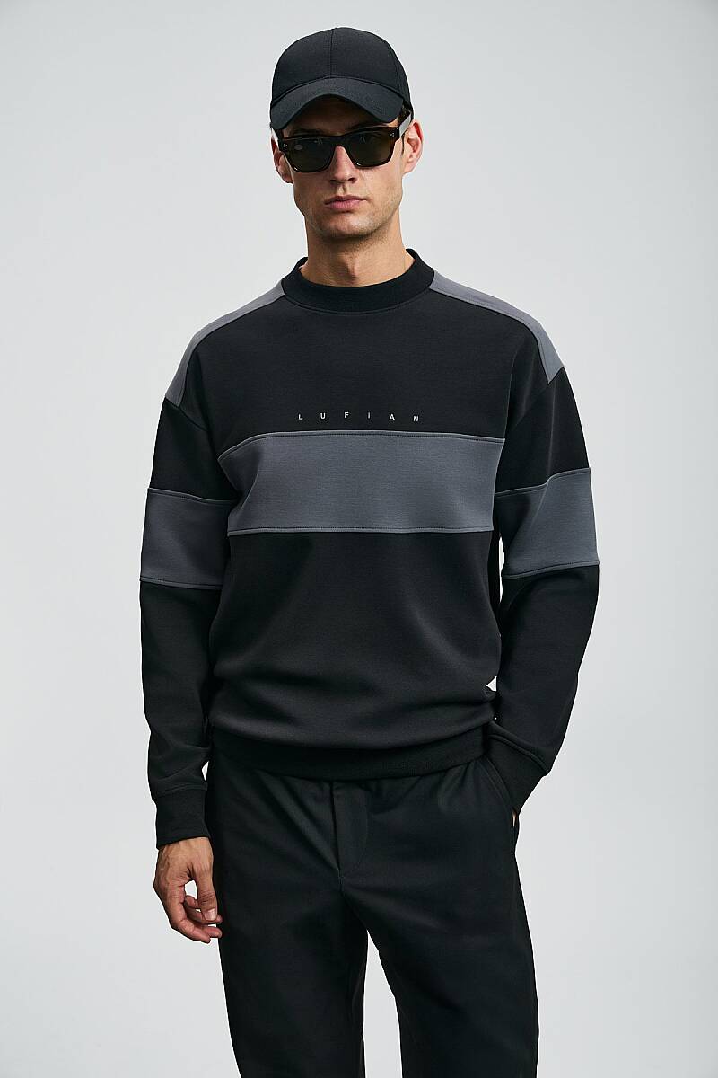 Pıeces Men’s Sweatshirt Black - 4