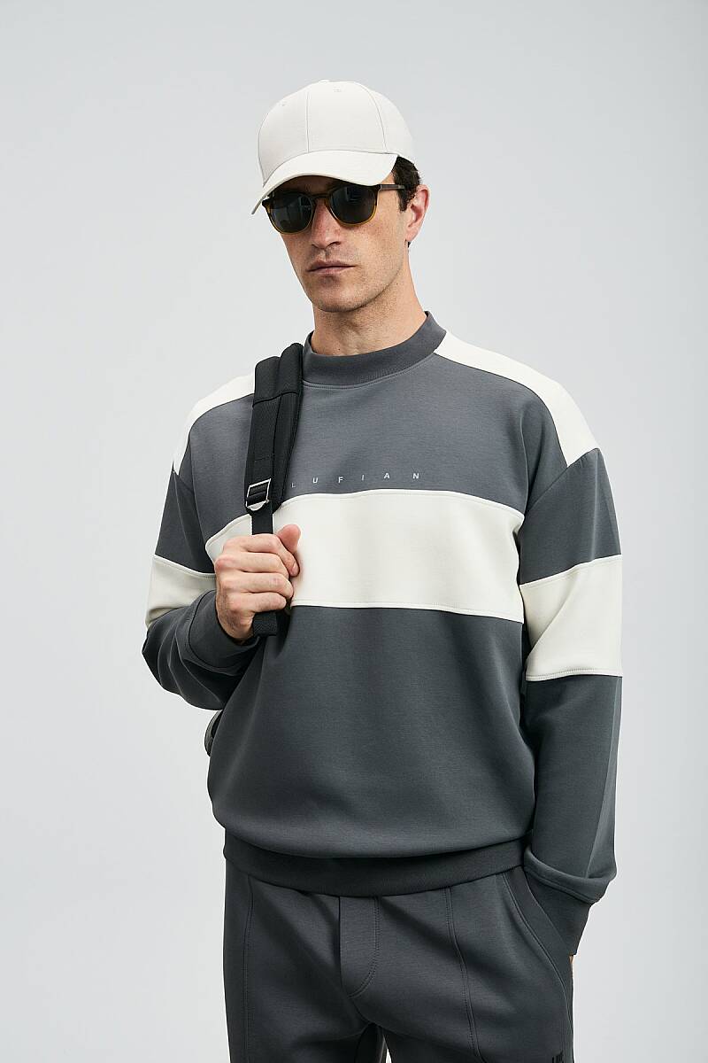 Pıeces Men’s Sweatshirt Dark Grey - 4