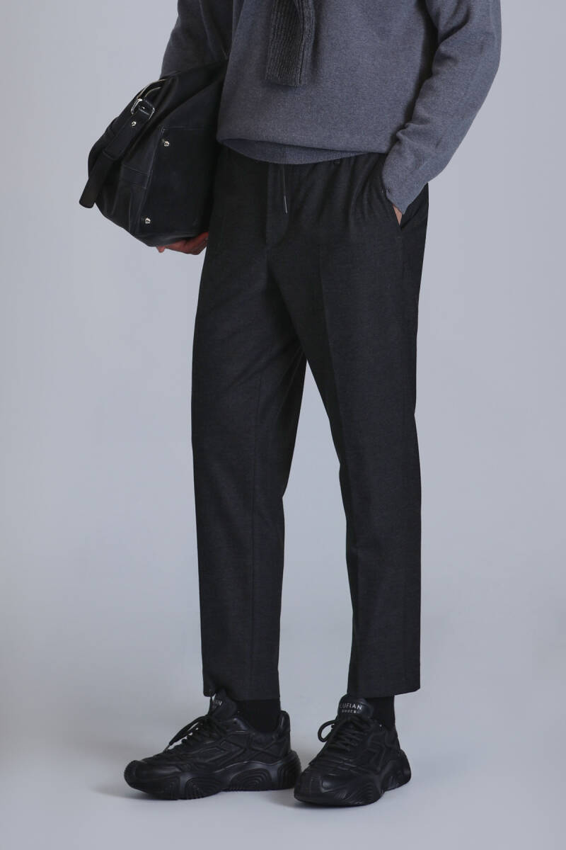 Pier Spor Erkek Chino Pantolon Slim Fit Koyu Gri - 3