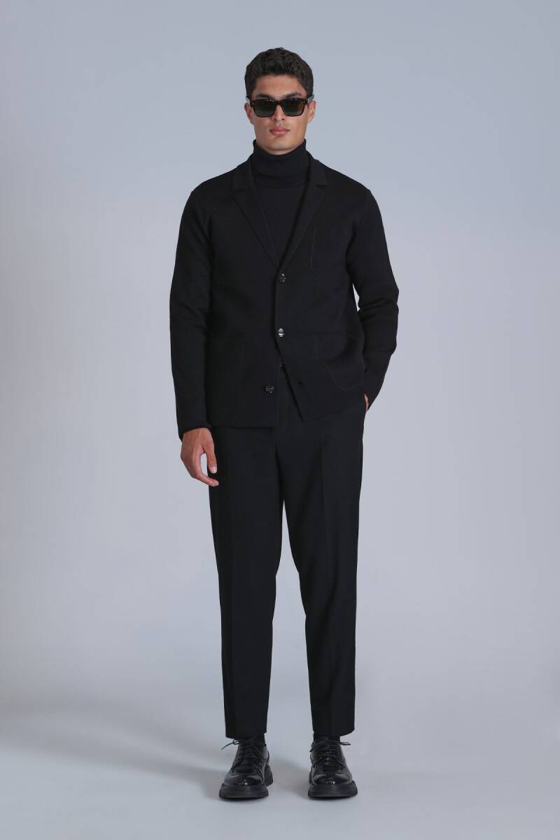 Pier Spor Erkek Chino Pantolon Slim Fit Siyah - 3