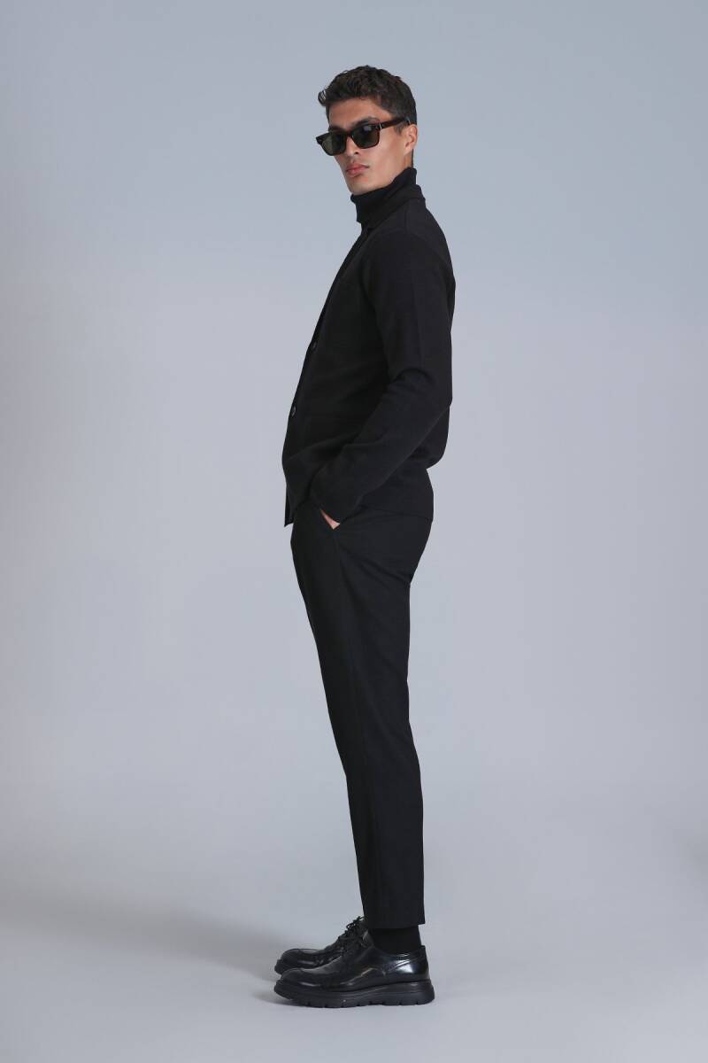 Pier Spor Erkek Chino Pantolon Slim Fit Siyah - 4