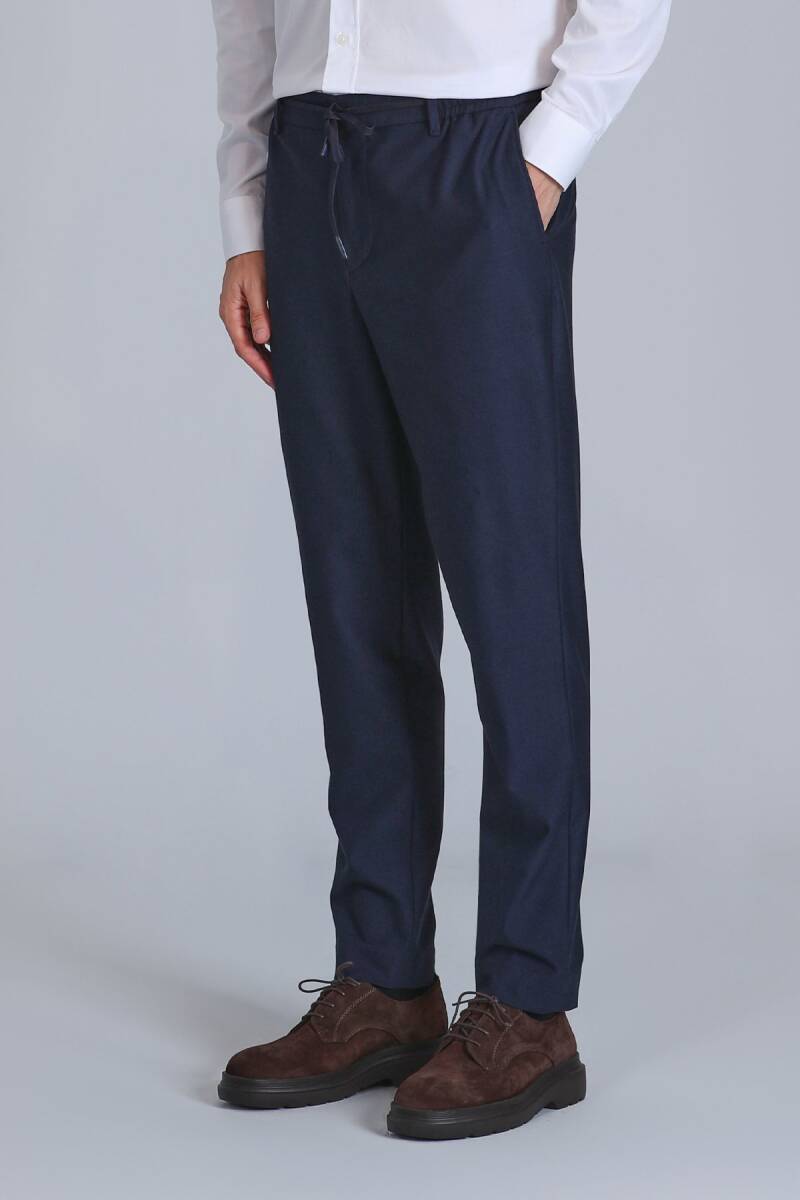 Pier Spor Men's Chino Pants Slim Fit Navy Blue - 3