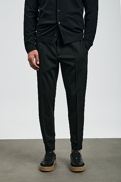 Pıto Jogger Pantolon Slim Fit Siyah - LUFIAN (1)