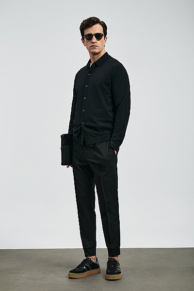 Pıto Jogger Pantolon Slim Fit Siyah - 5