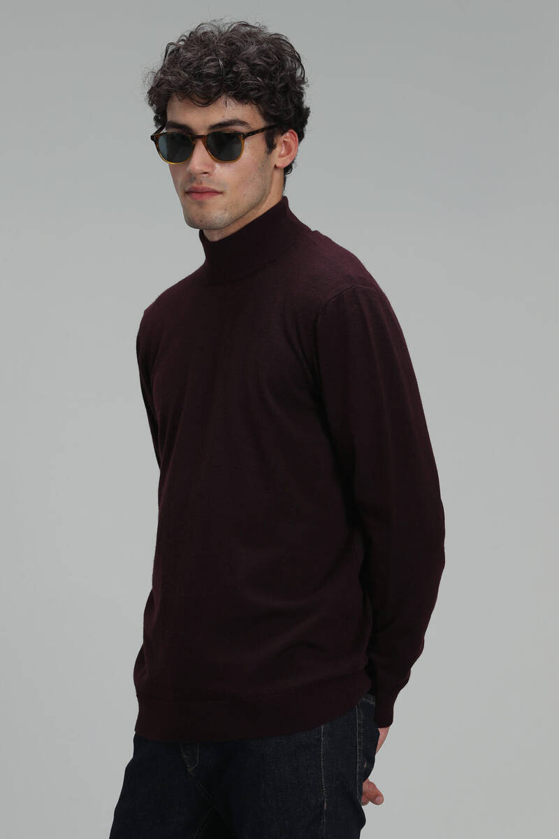 Poınt Men's Mock Turtleneck Sweater