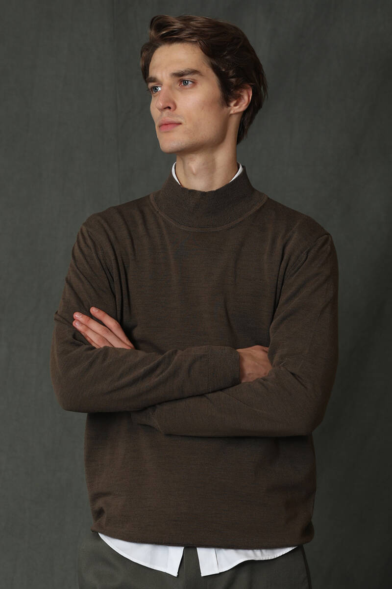 Poınt Men's Mock Turtleneck Sweater - 12