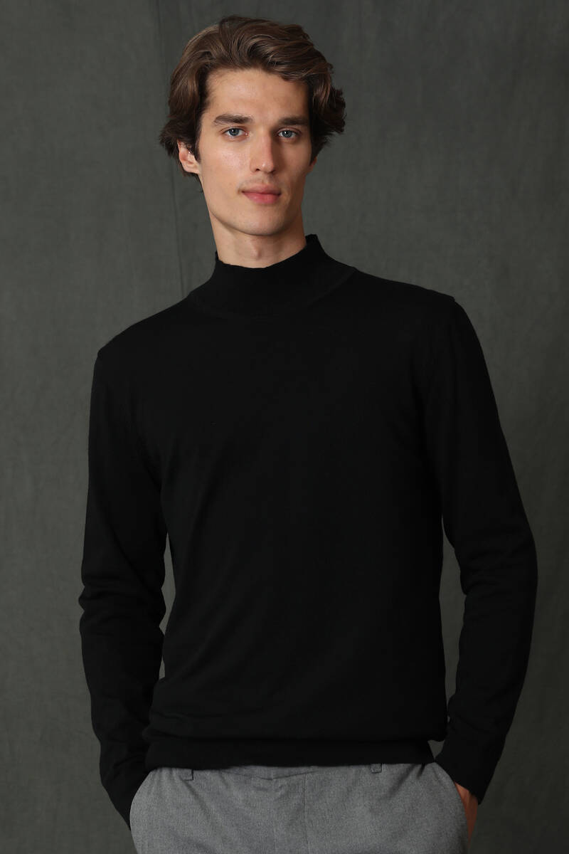 Poınt Men's Mock Turtleneck Sweater - 18