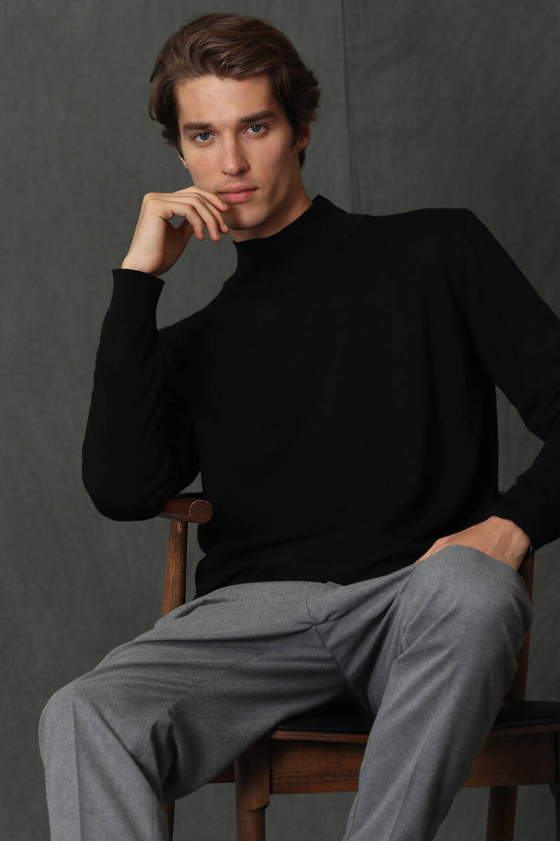 Poınt Men's Mock Turtleneck Sweater - 22