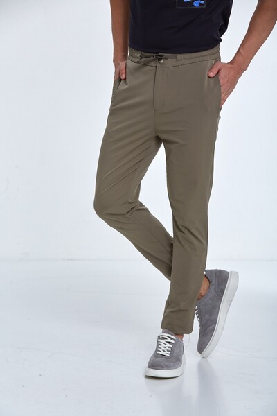 Повседневные тканые мужские брюки Jogger - Thumbnail