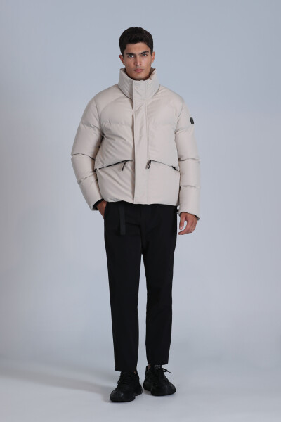 Proper Goose Down Men's Coat Stone - 2