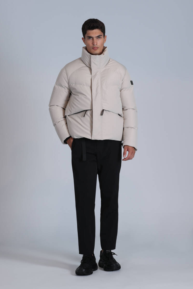 Proper Goose Down Men's Coat Stone - 2