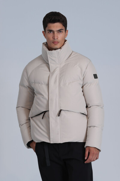 Proper Goose Down Men's Coat Stone - 3