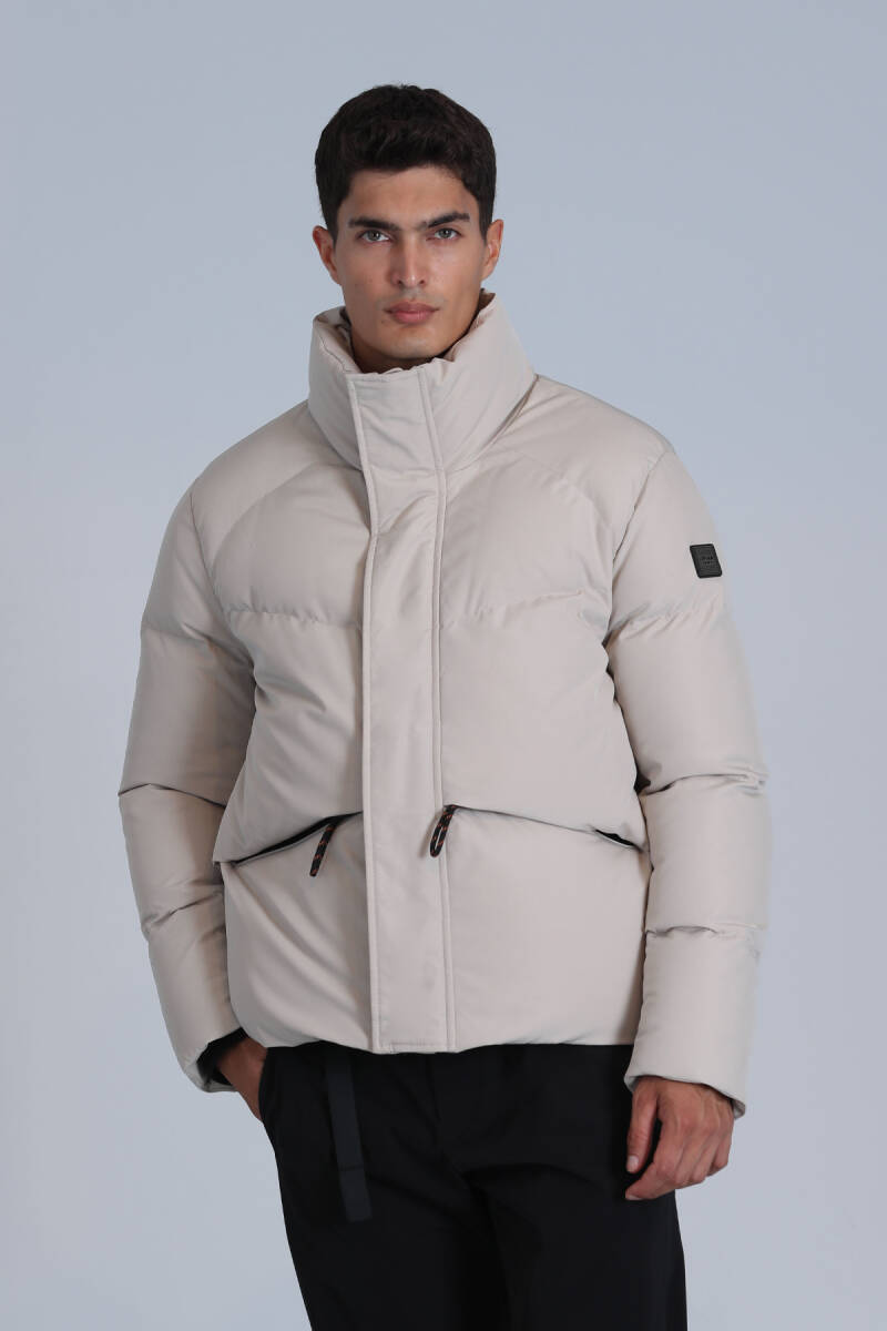 Proper Goose Down Men's Coat Stone - 3