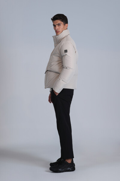 Proper Goose Down Men's Coat Stone - 4