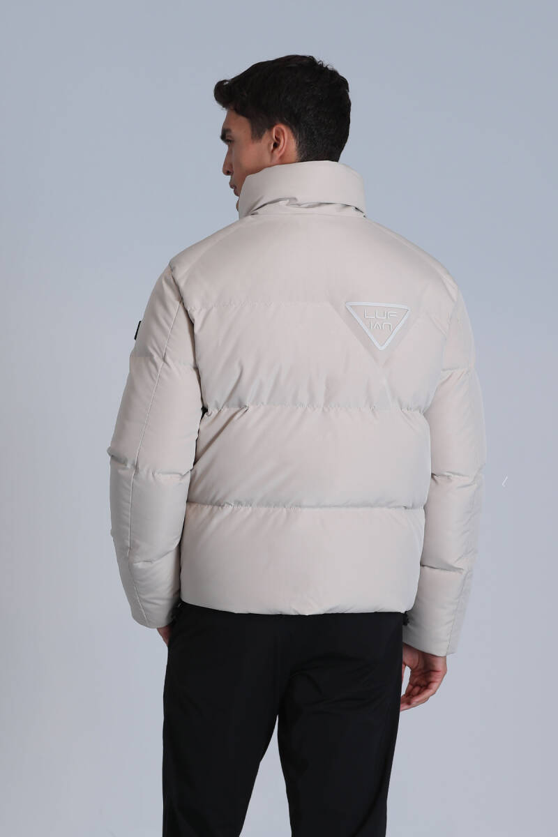 Proper Goose Down Men's Coat Stone - 6