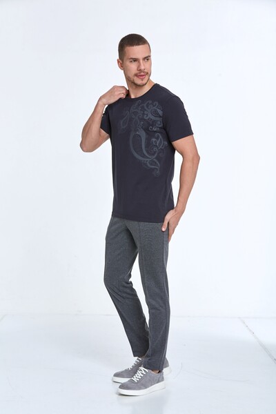 Rafael Printed Men's T-Shirt Black - 4