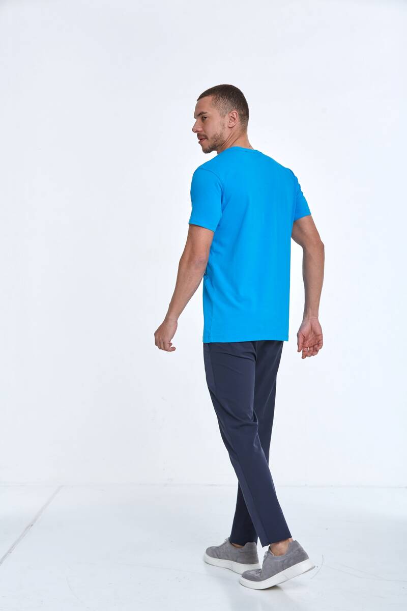 Rafael Printed Men's T-Shirt Blue - 5