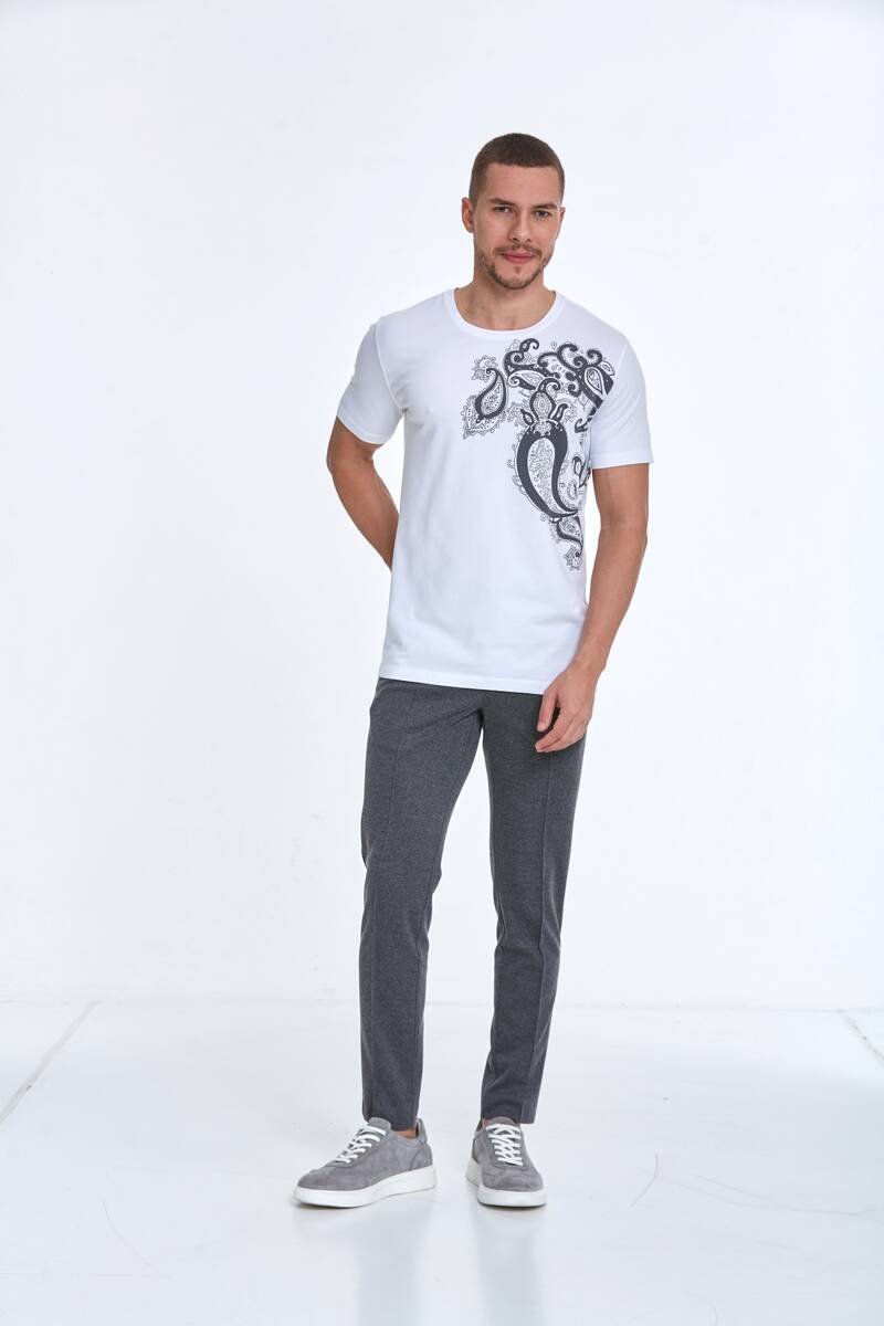 Rafael Printed Men's T-Shirt White - 2