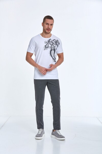 Rafael Printed Men's T-Shirt White - 3