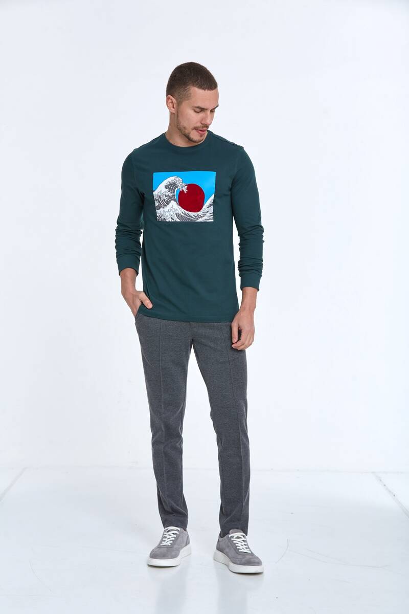 Ralph Men's Long Sleeve T-Shirt Green - 3