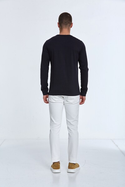 Ralph Men's Long Sleeve T-Shirt Navy Blue - 5