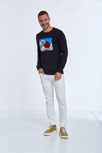 Ralph Men's Long Sleeve T-Shirt Navy Blue - 2