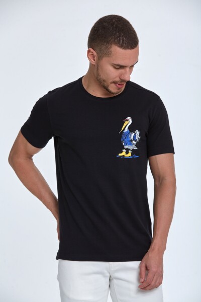 Ramon Printed Men's T-Shirt Black 