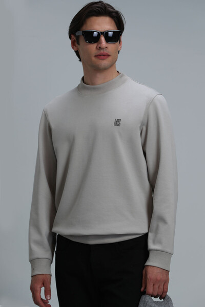 Randal Erkek Sweatshirt Bej - 1