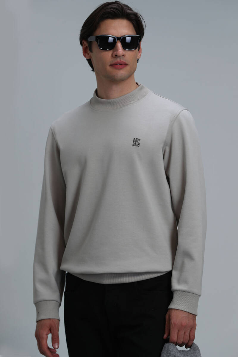 Randal Erkek Sweatshirt Bej - 1