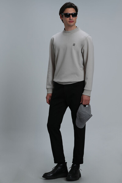 Randal Erkek Sweatshirt Bej - 2