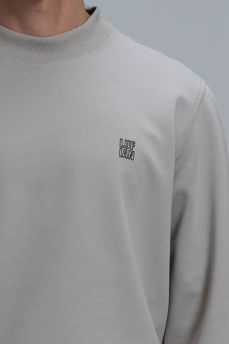 Randal Erkek Sweatshirt Bej - 3