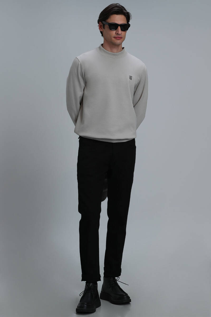 Randal Erkek Sweatshirt Bej - 4