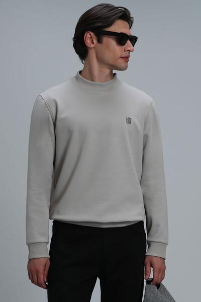 Randal Erkek Sweatshirt Bej - 5
