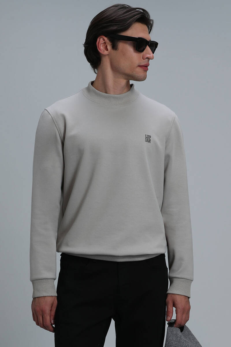 Randal Erkek Sweatshirt Bej - 5