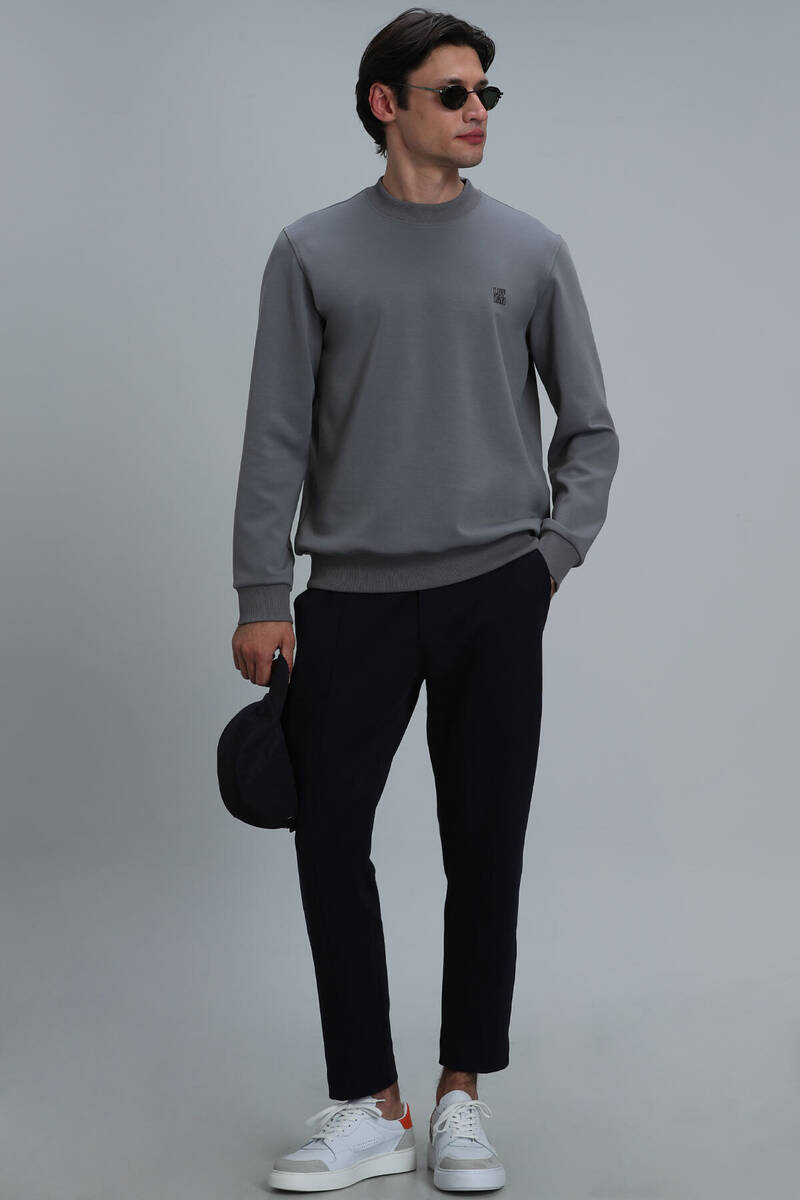 Randal Erkek Sweatshirt Gri - 4